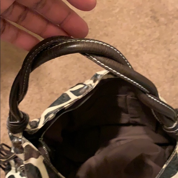 Tru Braccialini Ex-Large Animal Print Leather Bag - Picture 8 of 8